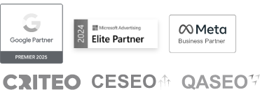Certififaction Google Partner | Microsoft Partner | Meta Partner | Criteo | Caseo | Ceseo